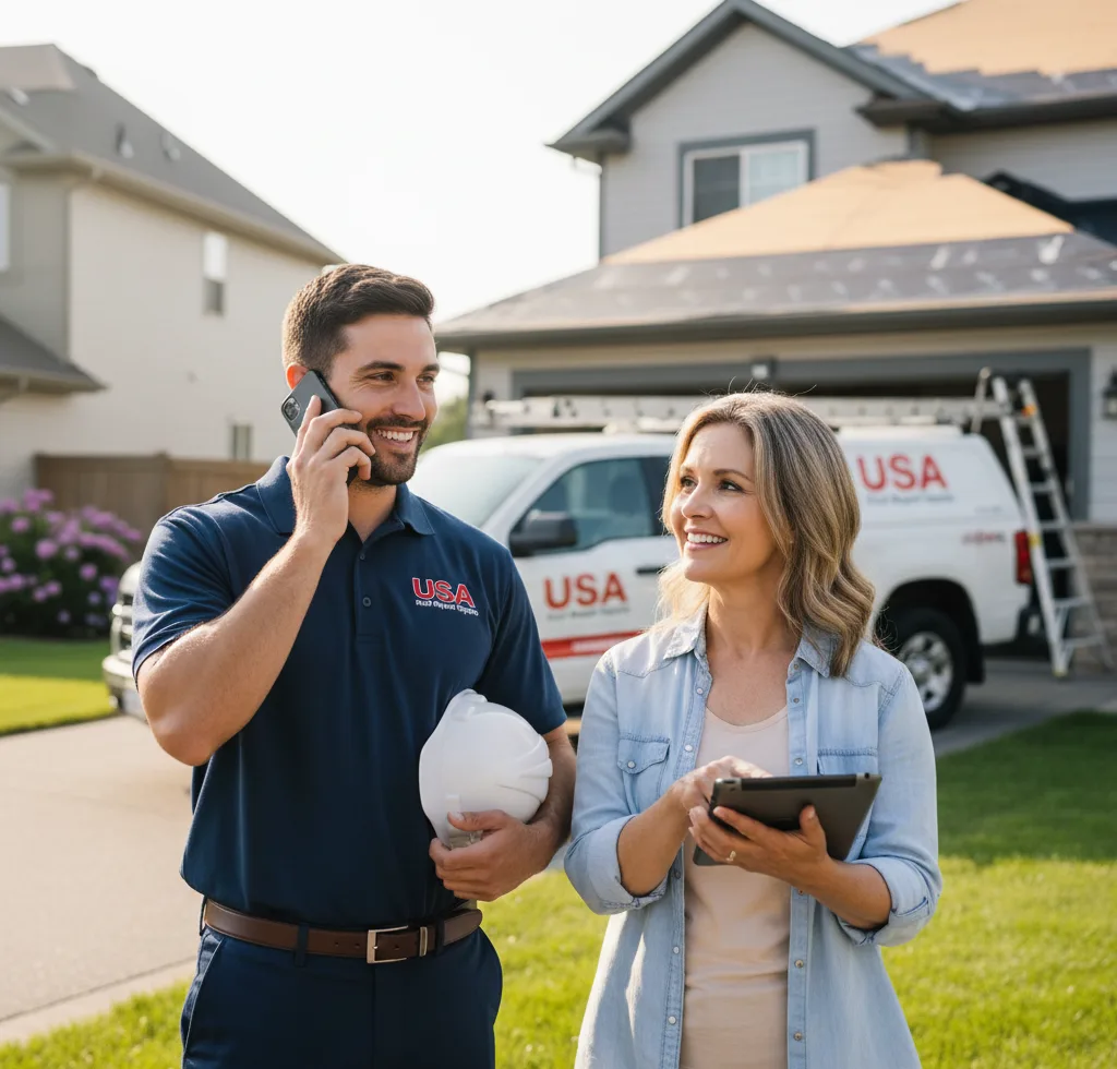USA Roof Repair Experts customer support in Murphy